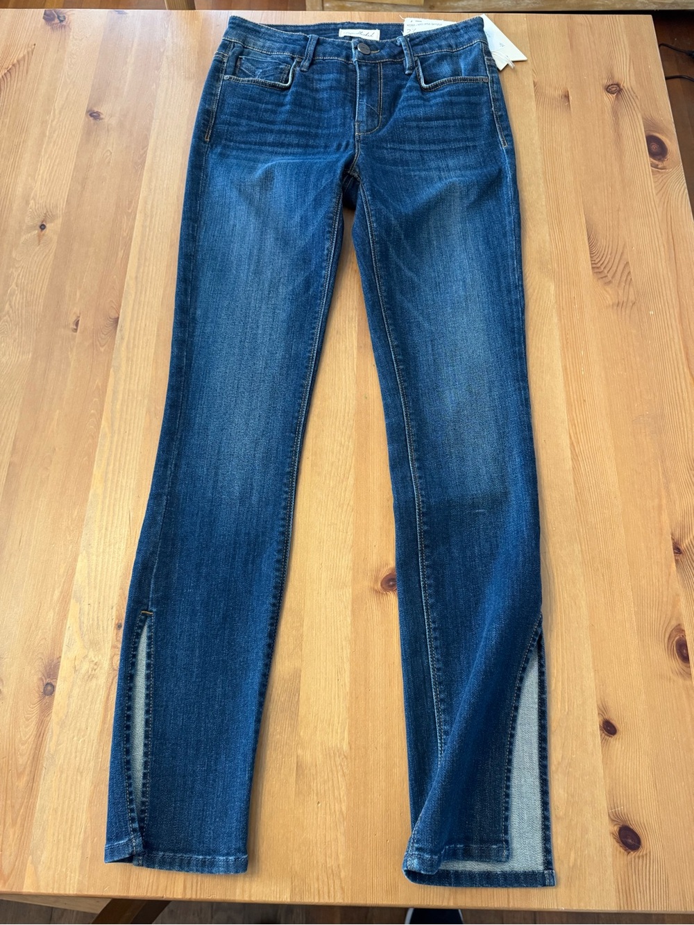 Unpublished Kora Mid Rise Skinny Skim Leg with Side Hem Slits 27